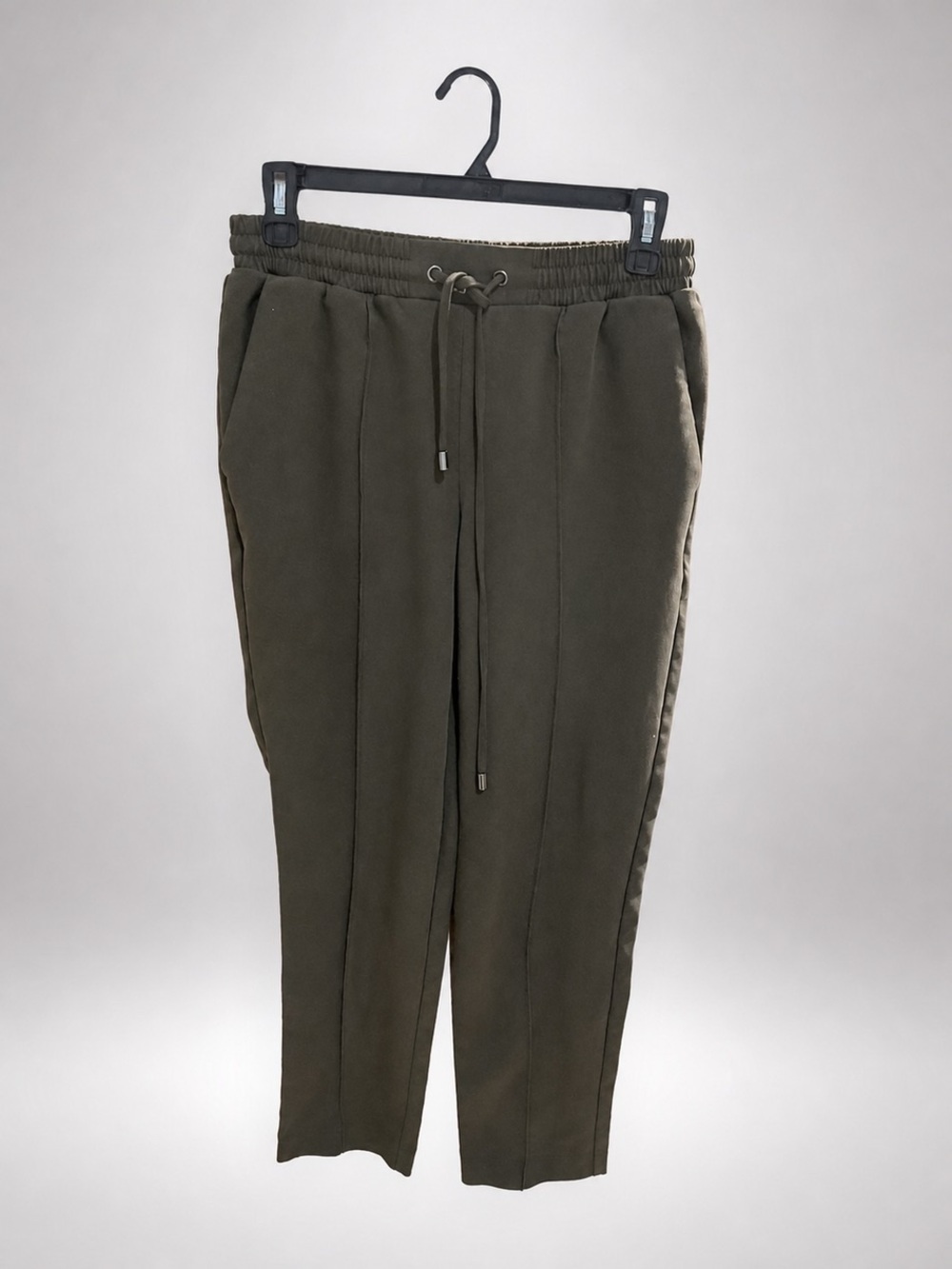 Nine West Men's Olive Green Drawstring Joggers